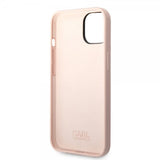 Karl Lagerfeld iPhone 14 Plus Deksel Liquid Silicone Choupette Rosa