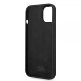 Karl Lagerfeld iPhone 14 Plus Deksel Liquid Silicone Choupette Svart