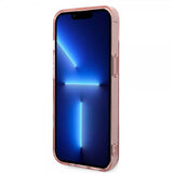 Karl Lagerfeld iPhone 14 Plus Deksel Monogram Vertical Stripe Rosa