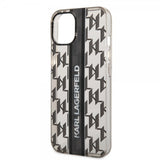 Karl Lagerfeld iPhone 14 Plus Deksel Monogram Vertical Stripe Svart