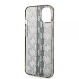 Karl Lagerfeld iPhone 14 Plus Deksel Monogram Vertical Stripe Svart