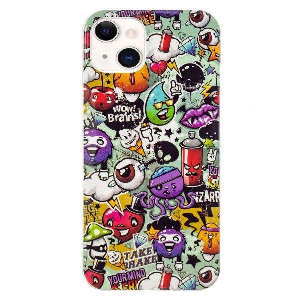 iPhone 14 Plus Deksel Motiv Graffiti