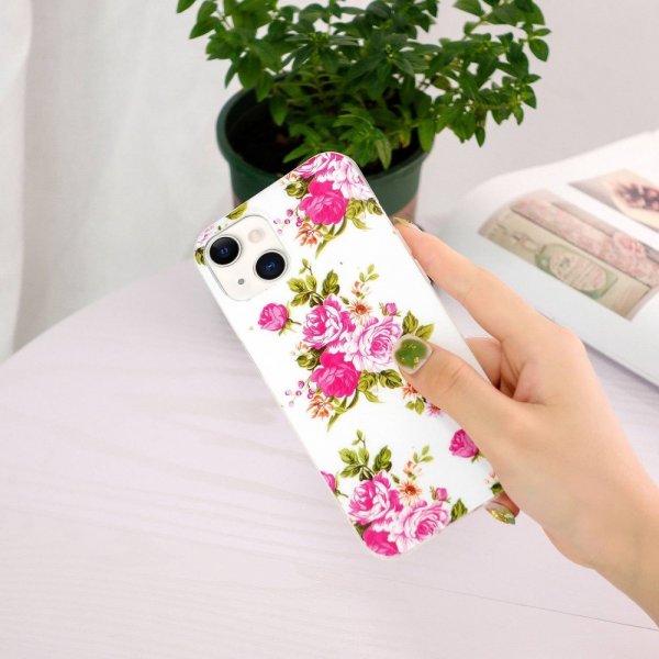 iPhone 14 Plus Deksel Motiv Rosa Rosor