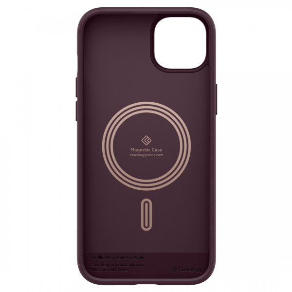 Caseology iPhone 14 Plus Deksel Parallax Mag Burgundy Bean