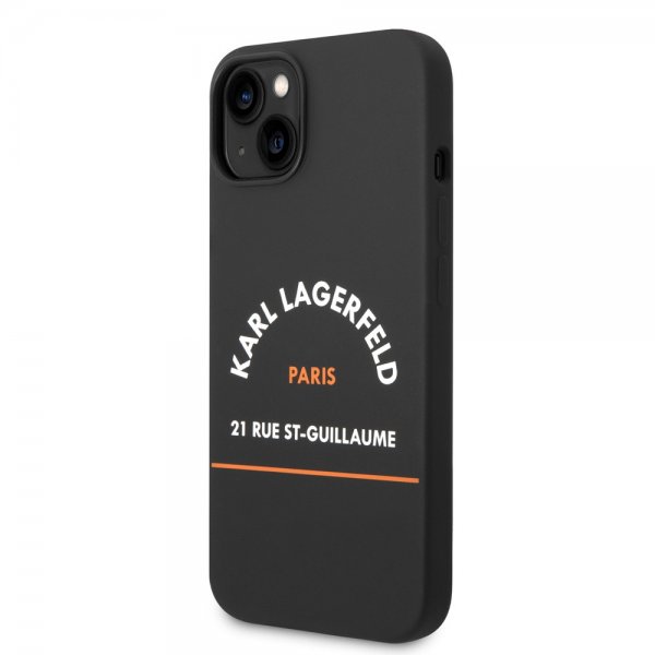 Karl Lagerfeld iPhone 14 Plus Deksel Rue St Guillaume Svart