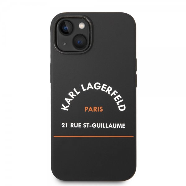 Karl Lagerfeld iPhone 14 Plus Deksel Rue St Guillaume Svart
