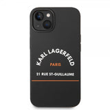 Karl Lagerfeld iPhone 14 Plus Deksel Rue St Guillaume Svart