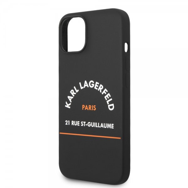 Karl Lagerfeld iPhone 14 Plus Deksel Rue St Guillaume Svart