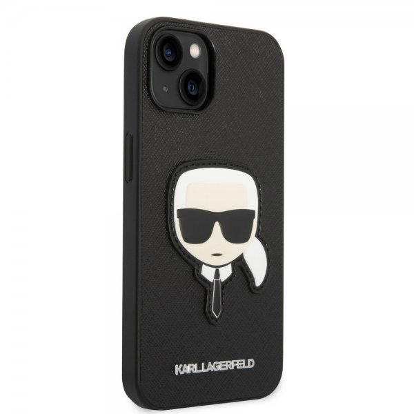 Karl Lagerfeld iPhone 14 Plus Deksel Saffiano Karl Svart