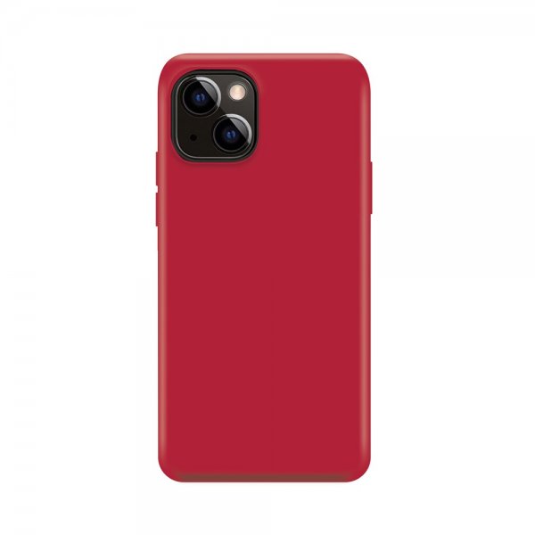 Xqisit iPhone 14 Plus Deksel Silicone Case Rød