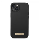 Guess iPhone 14 Plus Deksel Silicone Metal Plate MagSafe Svart