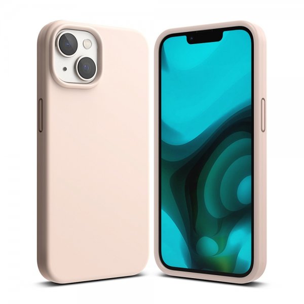 Ringke iPhone 14 Plus Deksel Silikoni Pink Sand