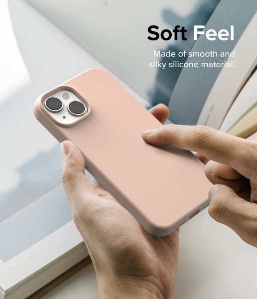 Ringke iPhone 14 Plus Deksel Silikoni Pink Sand