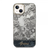 Guess iPhone 14 Plus Deksel Toile de Jouy Grå