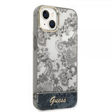 Guess iPhone 14 Plus Deksel Toile de Jouy Grå