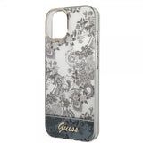 Guess iPhone 14 Plus Deksel Toile de Jouy Grå