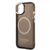 Guess iPhone 14 Plus Deksel Translucent MagSafe Svart