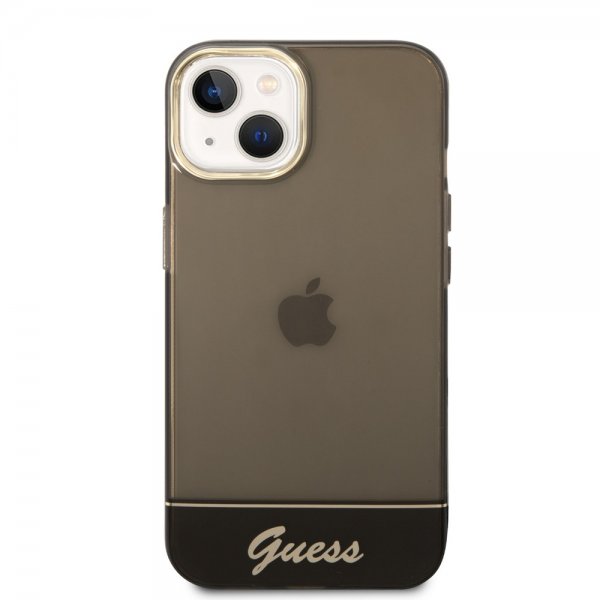 Guess iPhone 14 Plus Deksel Translucent Svart