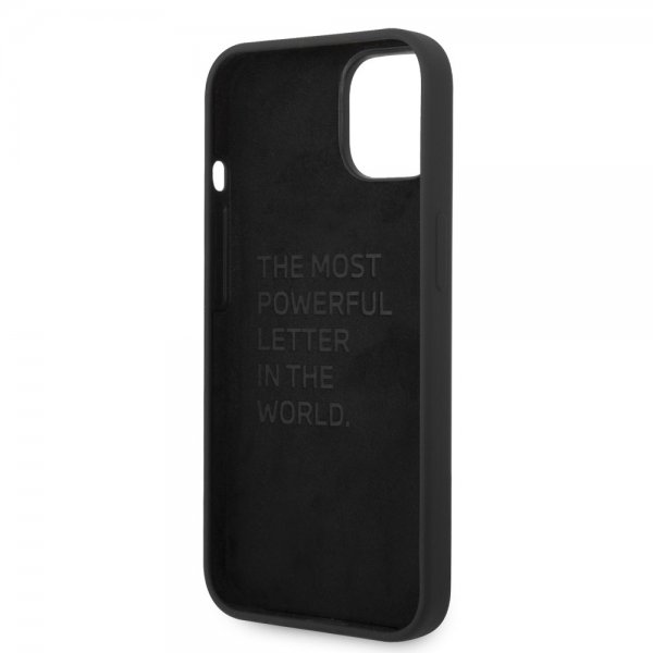 BMW iPhone 14 Plus Deksel Tricolor Line & Logo Svart
