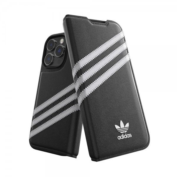 Adidas iPhone 14 Pro Etui 3 Stripes Bok Etui Svart Hvit