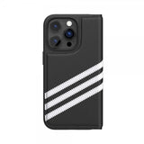 Adidas iPhone 14 Pro Etui 3 Stripes Bok Etui Svart Hvit