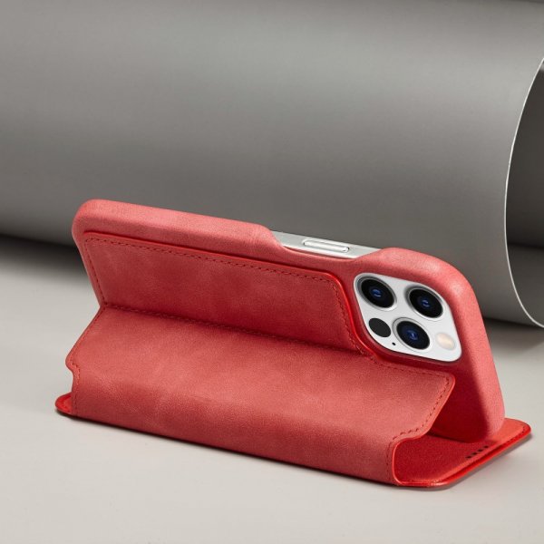 Lc.Imeeke iPhone 14 Pro Etui Flip Rød