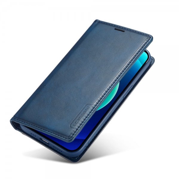 Lc.Imeeke iPhone 14 Pro Etui Kortlomme Utside Blå