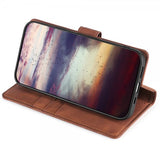 iPhone 14 Pro Etui Krokodillemønster Brun