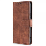 iPhone 14 Pro Etui Krokodillemønster Brun