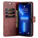 Dg.Ming iPhone 14 Pro Etui Avtagbart Deksel Rød
