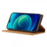 Lc.Imeeke iPhone 14 Pro Etui med Kortlomme flipp Brun