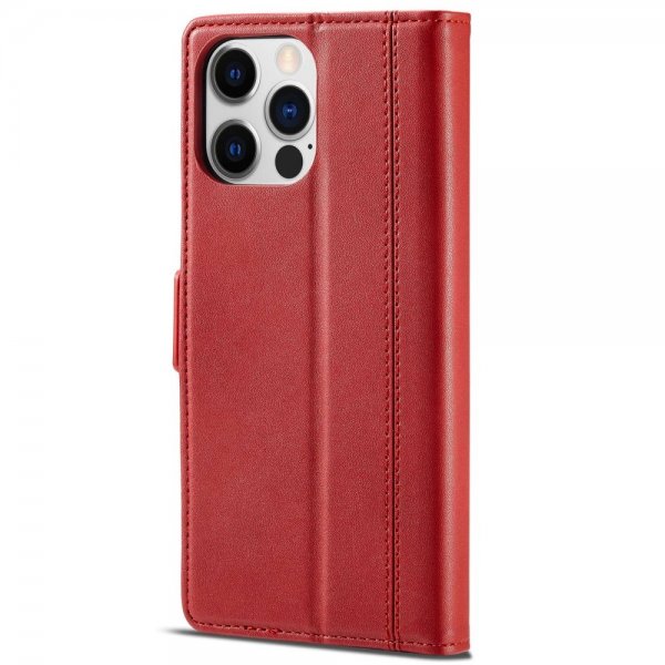Lc.Imeeke iPhone 14 Pro Etui med Kortlomme Rød