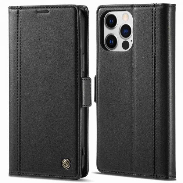 Lc.Imeeke iPhone 14 Pro Etui med Kortlomme Svart