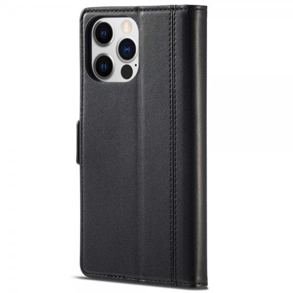 Lc.Imeeke iPhone 14 Pro Etui med Kortlomme Svart