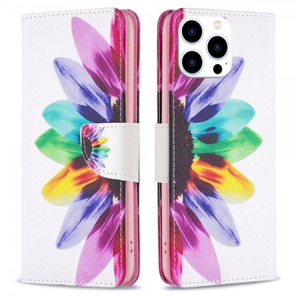 iPhone 14 Pro Etui Motiv Fargerik Blad