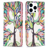 iPhone 14 Pro Etui Motiv Fargerik Tre