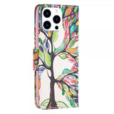 iPhone 14 Pro Etui Motiv Fargerik Tre