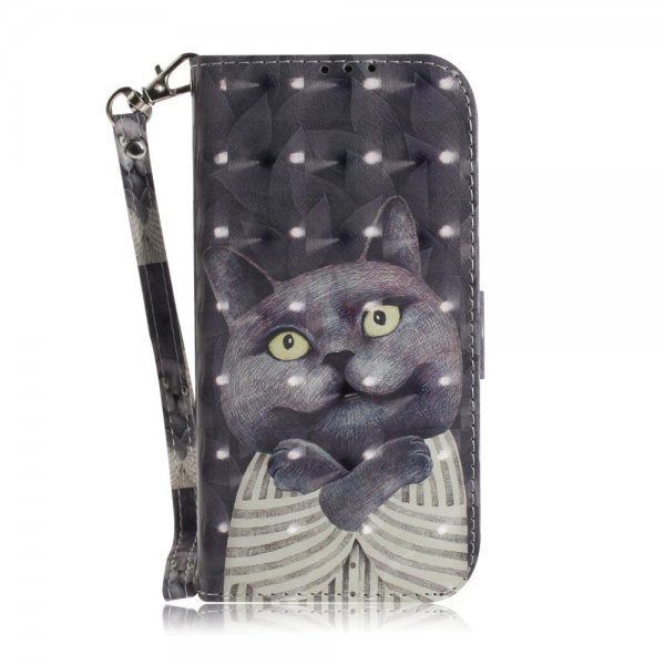 iPhone 14 Pro Etui Motiv Svart Katt