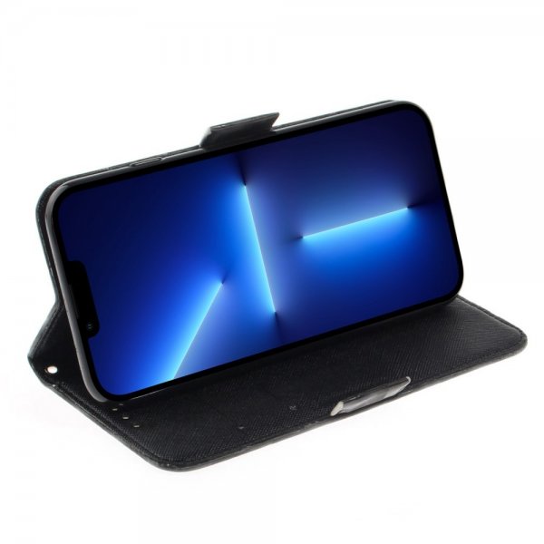 iPhone 14 Pro Etui Motiv Svart Katt