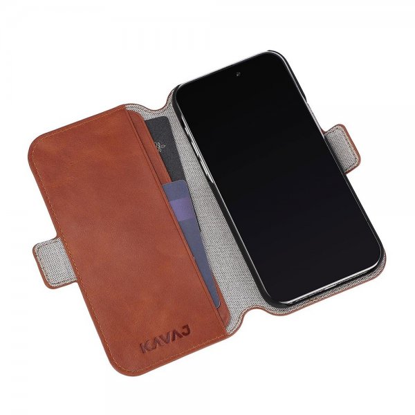 Kavaj iPhone 14 Pro Etui Phoenix Brun