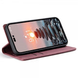 CaseMe iPhone 14 Pro Etui Retro Flip Rød