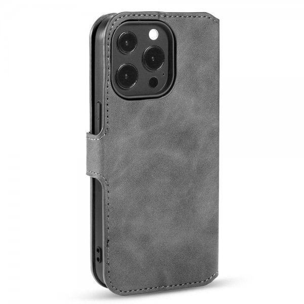 Dg.Ming iPhone 14 Pro Etui Retro Grå