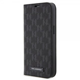 Karl Lagerfeld iPhone 14 Pro Etui Saffiano Monogram Svart