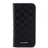 Karl Lagerfeld iPhone 14 Pro Etui Saffiano Monogram Svart
