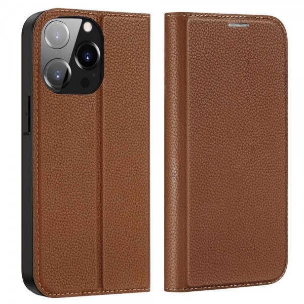 Dux Ducis iPhone 14 Pro Etui Skin X2 Series Brun
