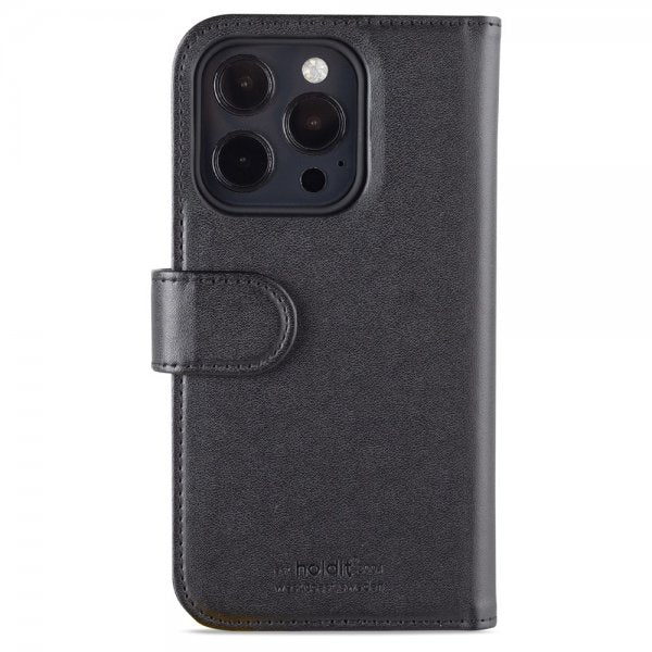 holdit iPhone 14 Pro Etui Wallet Case Magnet Svart