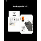 Spigen iPhone 14/15/16/17 Pro & Pro Max Kamerabeskytter GLAS.tR EZ Fit Optik Pro 2-pakning Sølv