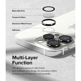 Ringke iPhone 14 Pro/iPhone 14 Pro Max Kamerabeskytter Camera Lens Frame Svart