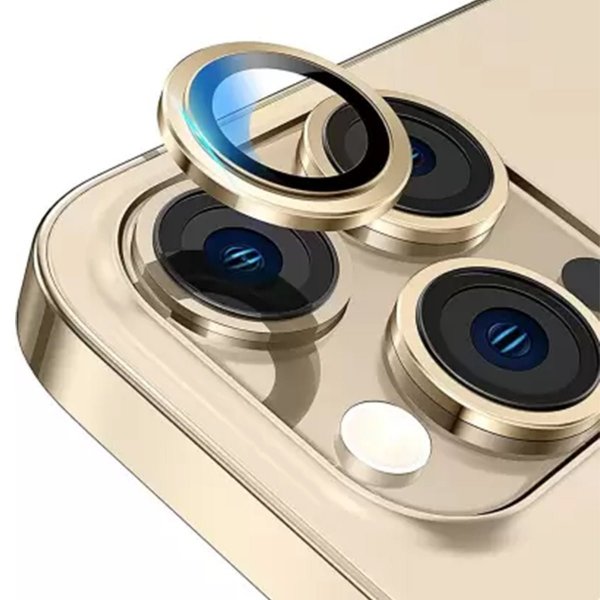 iPhone 14 Pro kameralinse med ramme - gull