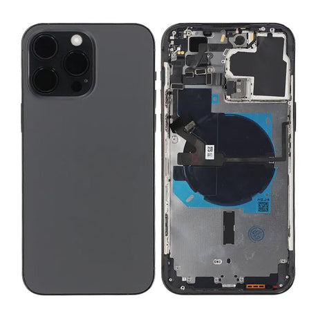 iPhone 14 Pro Max bakside med komplett ramme OEM – Grafitt
